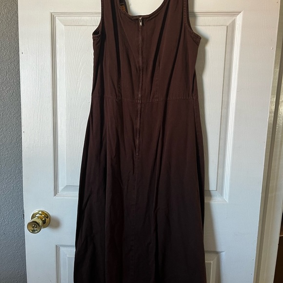 Women’s Brown Midi Dress by Faded Glory - Picture 2 of 4